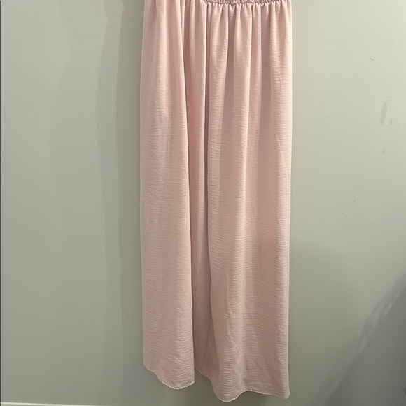 Beeson River Blush Pink Short Sleeve Smocked Maxi Dress Size M - Picture 6 of 7